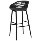 vidaXL 5-delige Barset zwart