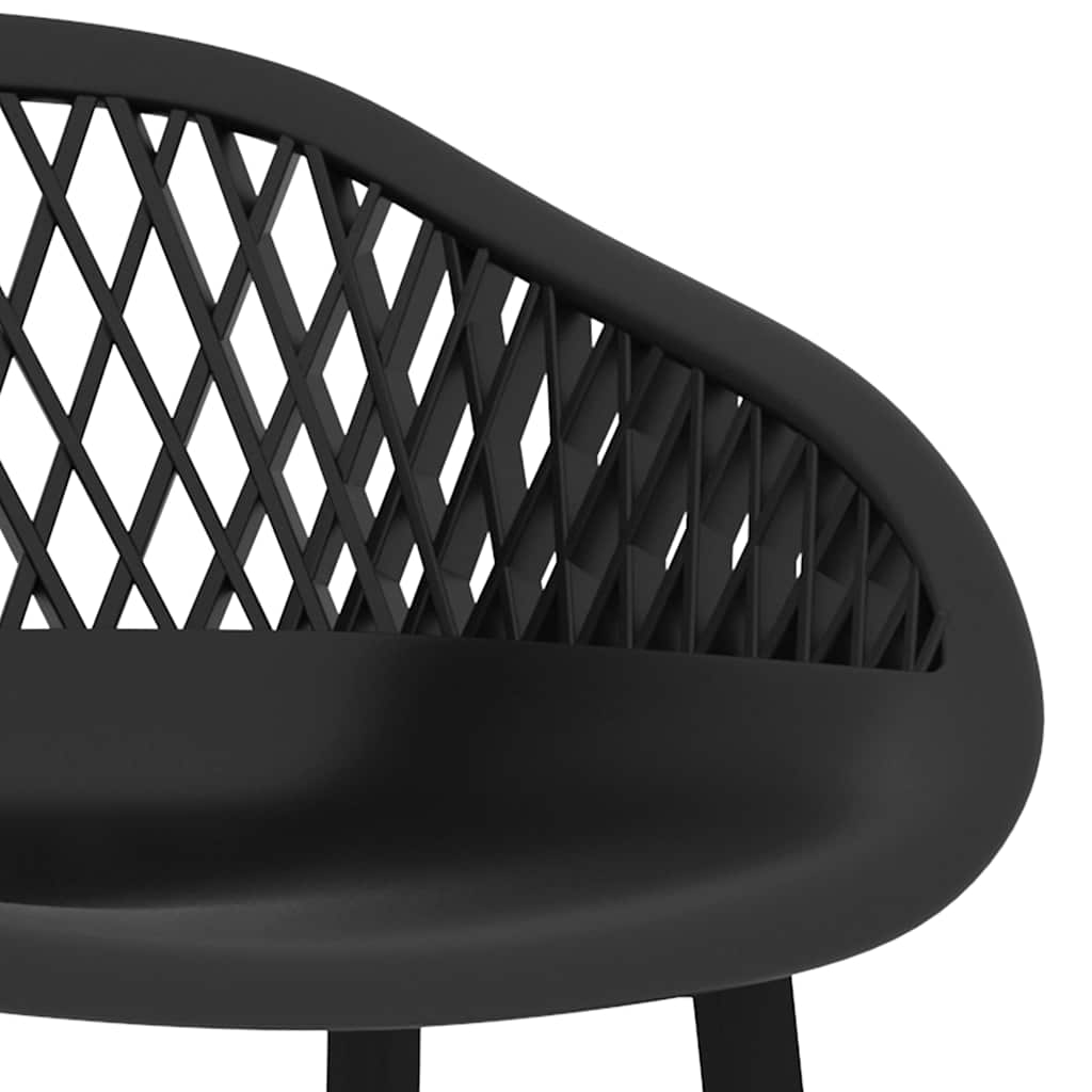 vidaXL 5-delige Barset zwart