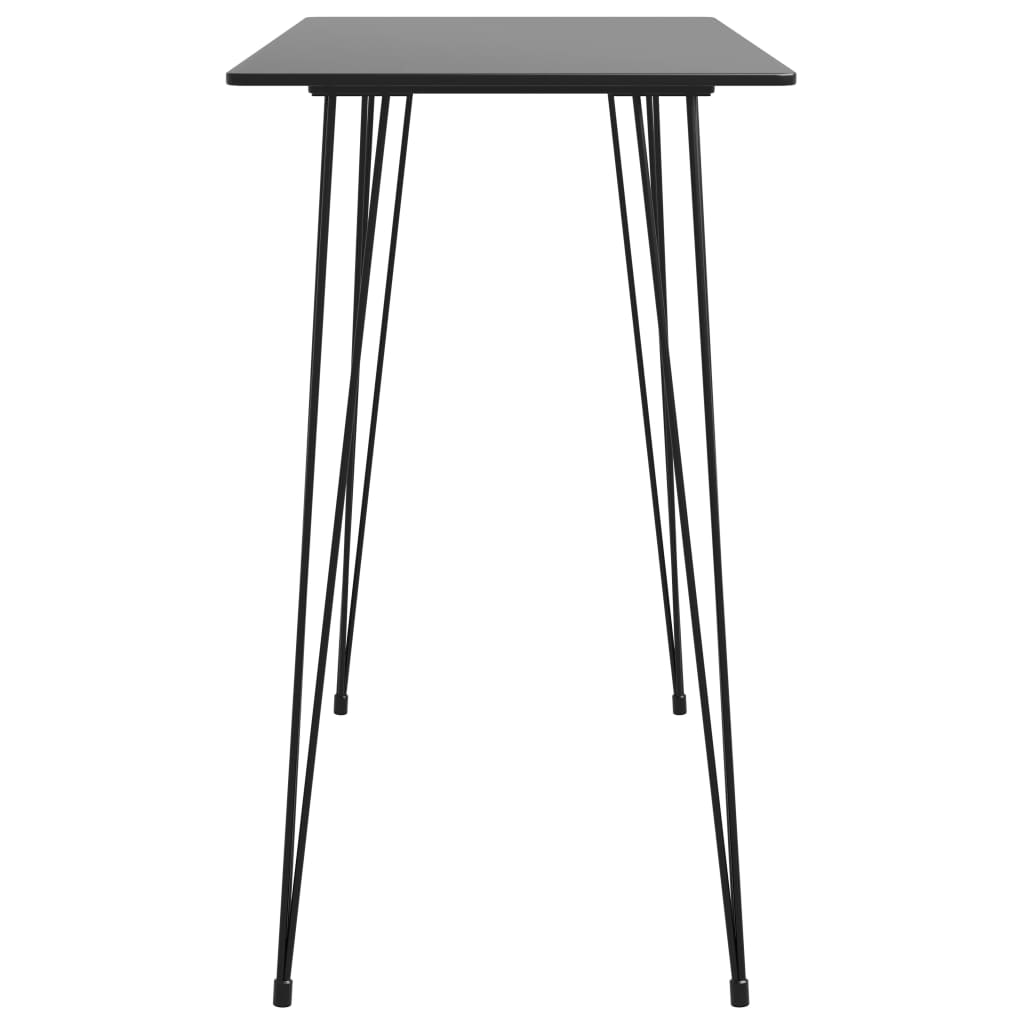vidaXL 5-delige Barset zwart