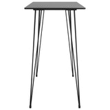 vidaXL 5-delige Barset zwart