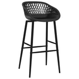 vidaXL 5-delige Barset zwart
