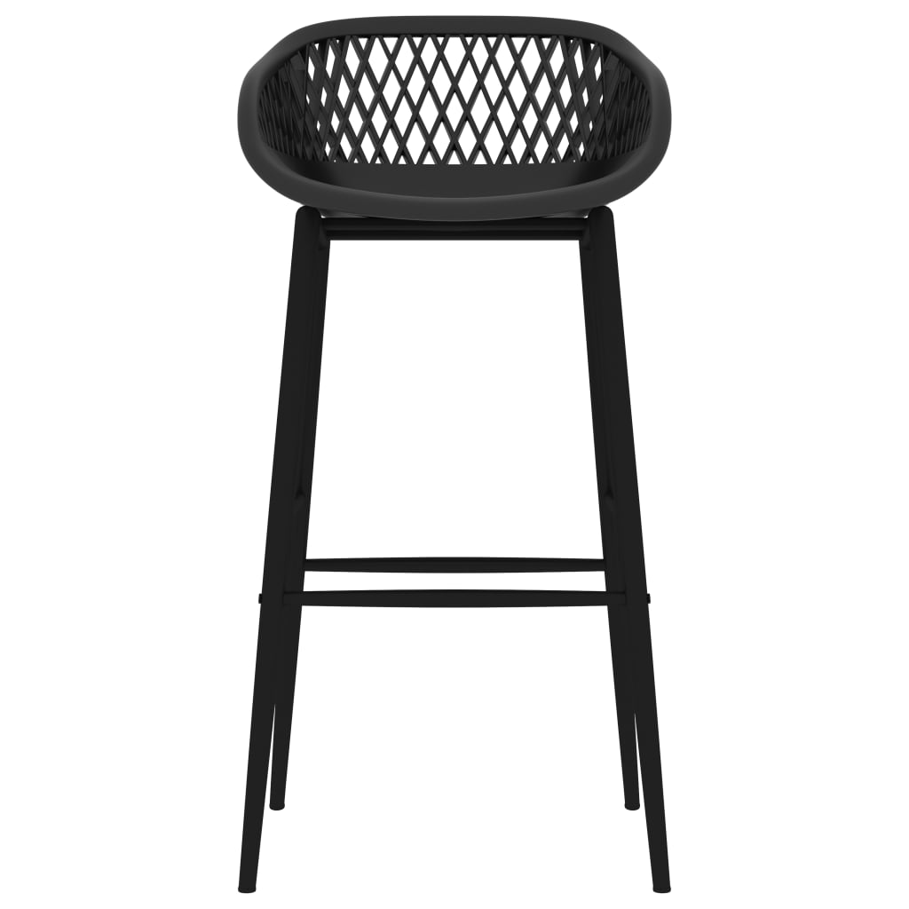 vidaXL 5-delige Barset zwart