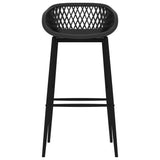 vidaXL 5-delige Barset zwart