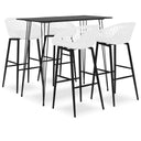 vidaXL 5-delige Barset zwart