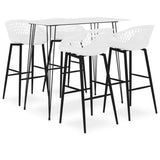 vidaXL 5-delige Barset zwart