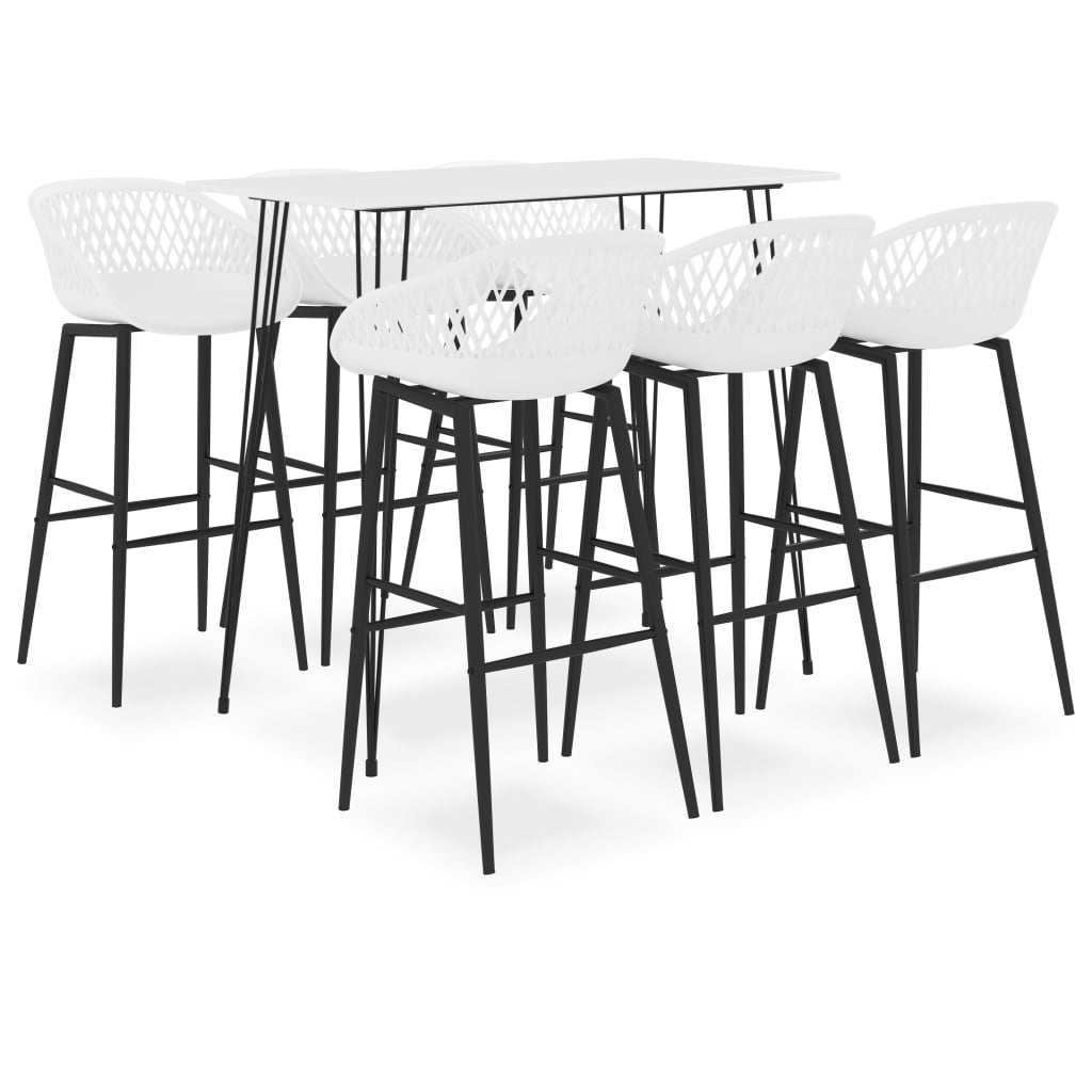 vidaXL 5-delige Barset zwart