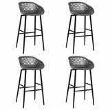 vidaXL 5-Piece Bar Set White and Black
