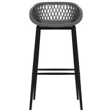 vidaXL 5-Piece Bar Set White and Black