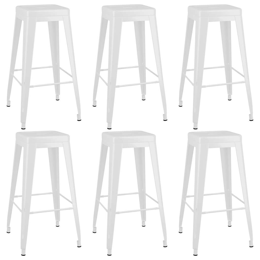 vidaXL 5-delige Barset wit en zwart