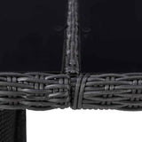 vidaXL 9-delige Tuinset poly rattan bruin