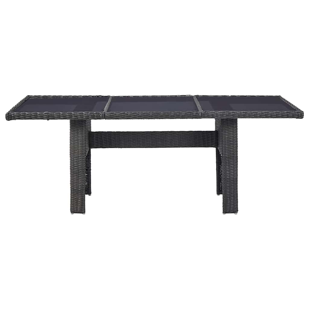 vidaXL 9-delige Tuinset poly rattan bruin