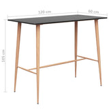 vidaXL 3-delige Barset wit