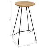 vidaXL 3-delige Barset wit