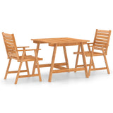vidaXL 3-Piece Garden Dining Set Solid Acacia Wood