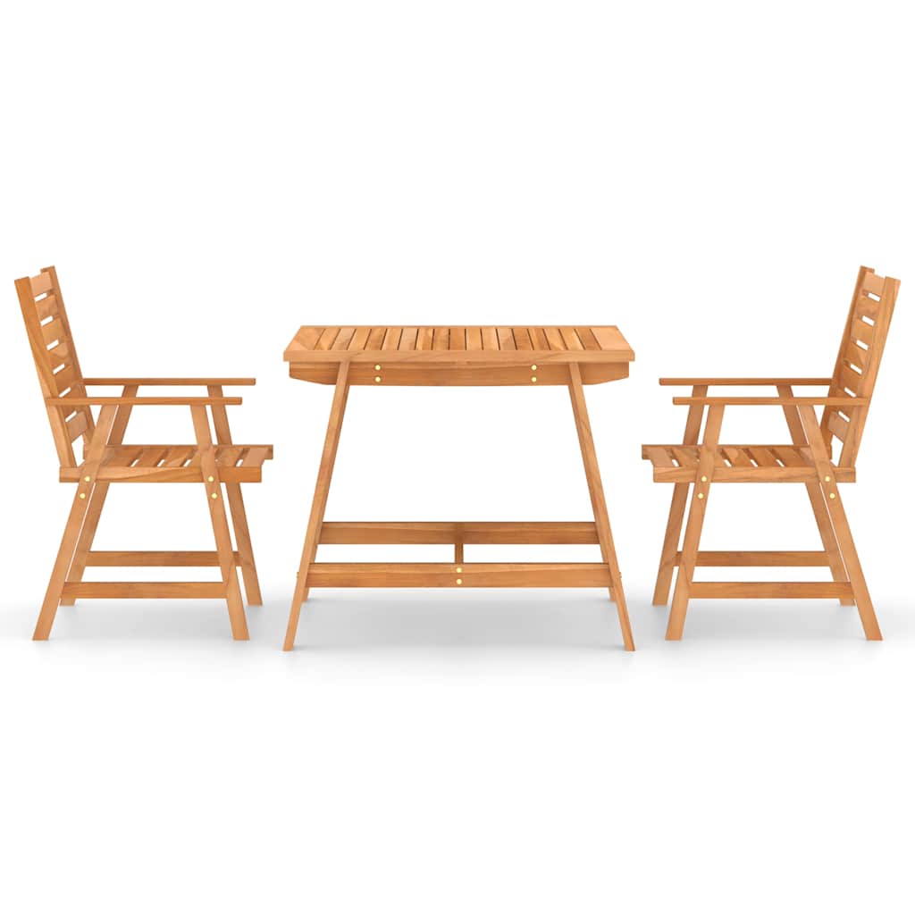 vidaXL 3-Piece Garden Dining Set Solid Acacia Wood