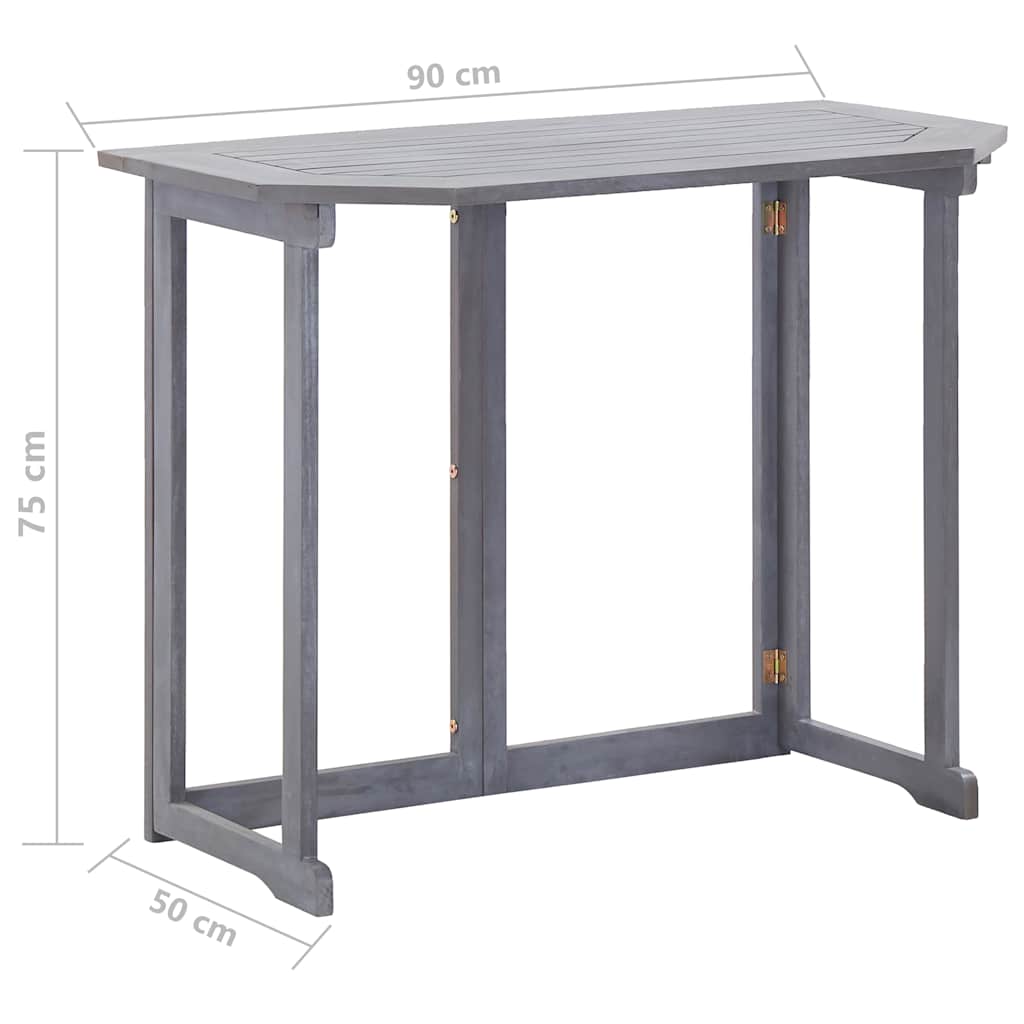 vidaXL 4-delige Bistroset massief acaciahout
