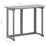 vidaXL 4-delige Bistroset massief acaciahout