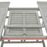 vidaXL 5-delige tuinset (150-200)x100cm massief acaciahout grijs