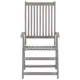 vidaXL 5-delige tuinset (150-200)x100cm massief acaciahout grijs