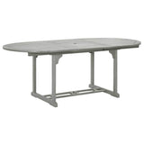 vidaXL 5-delige tuinset (150-200)x100cm massief acaciahout grijs