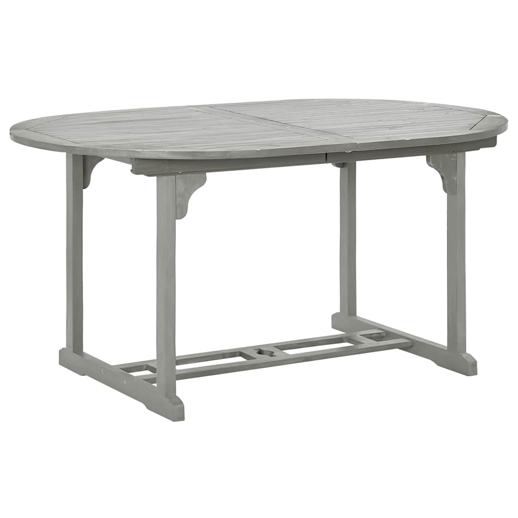 vidaXL 5-delige tuinset (150-200)x100cm massief acaciahout grijs