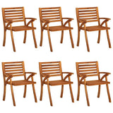 vidaXL 7-delige tuinset 150x90 cm massief acaciahout