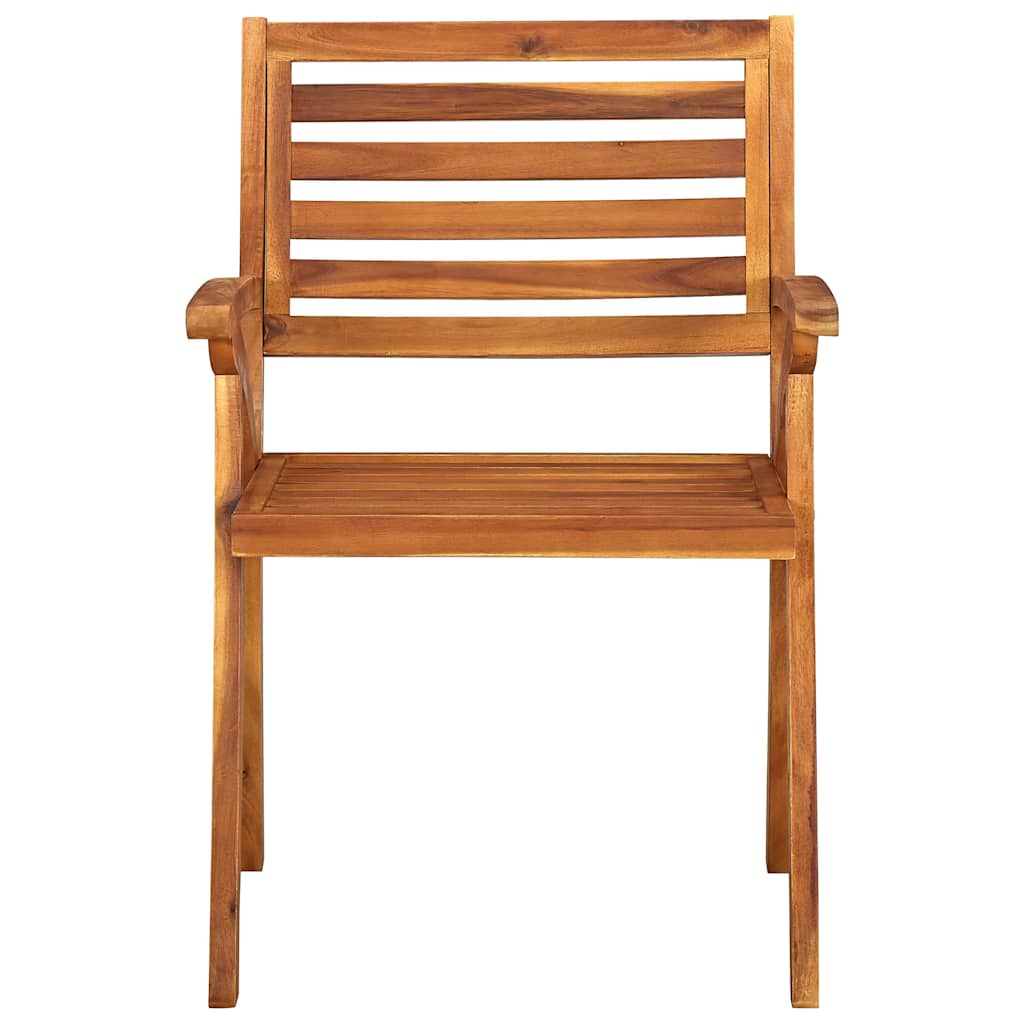 vidaXL 7-delige tuinset 150x90 cm massief acaciahout