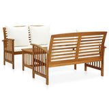 vidaXL 4-Piece Solid Acacia Wood Lounge Set