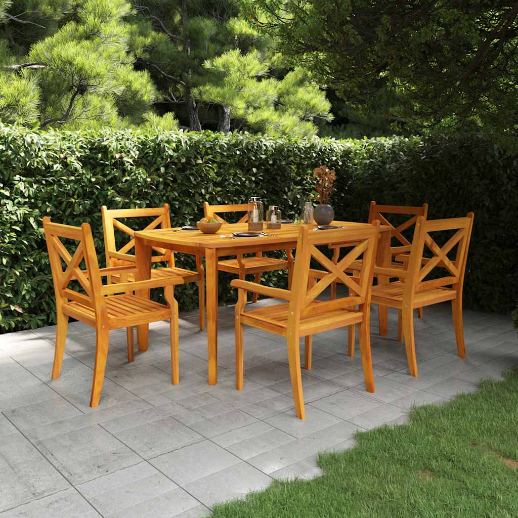 vidaXL 3-delige Tuinset massief acaciahout