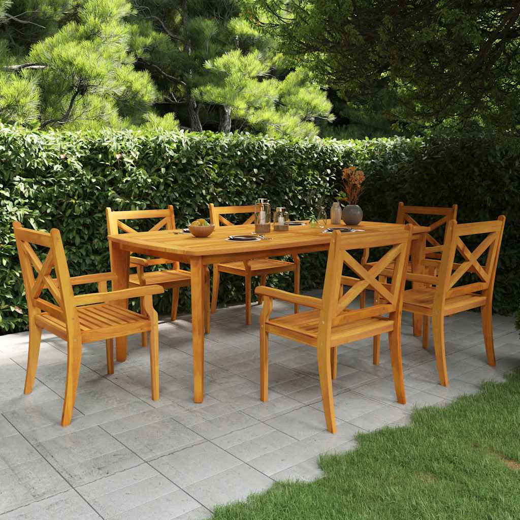 vidaXL 3-delige Tuinset massief acaciahout