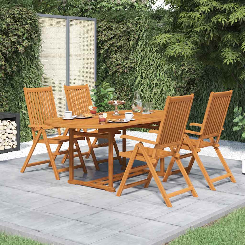 vidaXL 5-delige Tuinset massief acaciahout 150-200 cm