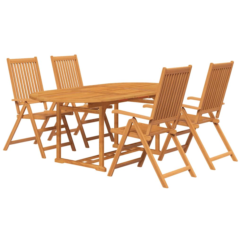 vidaXL 5-delige Tuinset massief acaciahout 150-200 cm