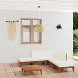 vidaXL 7-Piece Lounge Set with Cushions Solid Acacia Wood