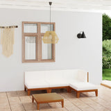 vidaXL 7-Piece Lounge Set with Cushions Solid Acacia Wood