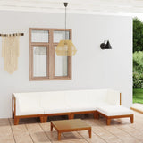 vidaXL 7-Piece Lounge Set with Cushions Solid Acacia Wood