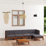vidaXL 7-Piece Lounge Set with Cushions Solid Acacia Wood