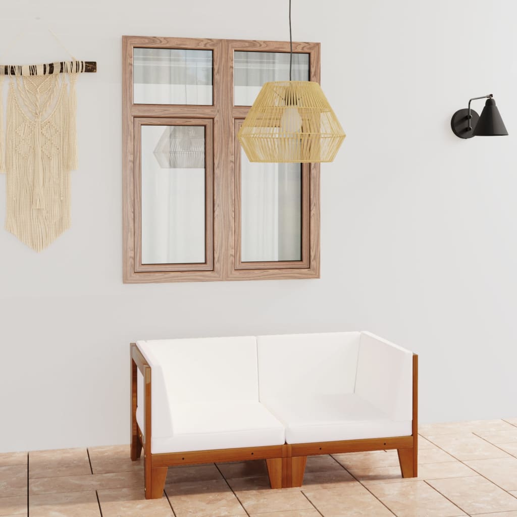 vidaXL 7-Piece Lounge Set with Cushions Solid Acacia Wood