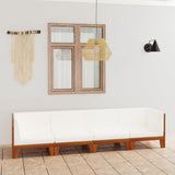 vidaXL 7-Piece Lounge Set with Cushions Solid Acacia Wood