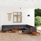 vidaXL 7-Piece Lounge Set with Cushions Solid Acacia Wood
