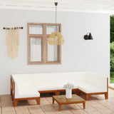 vidaXL 7-Piece Lounge Set with Cushions Solid Acacia Wood