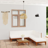 vidaXL 7-Piece Lounge Set with Cushions Solid Acacia Wood