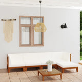 vidaXL 7-Piece Lounge Set with Cushions Solid Acacia Wood