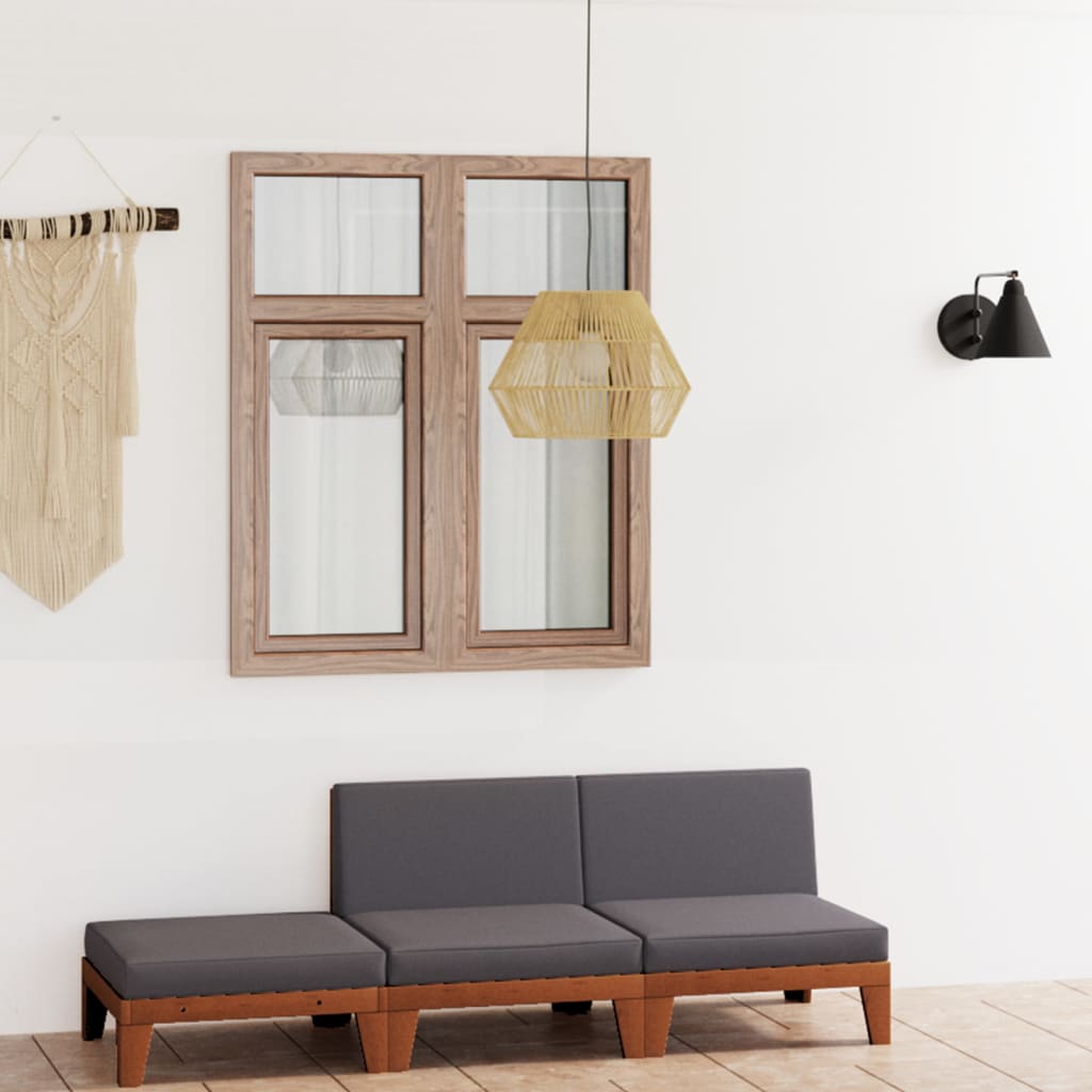 vidaXL 7-Piece Lounge Set with Cushions Solid Acacia Wood