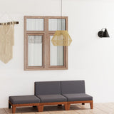 vidaXL 7-Piece Lounge Set with Cushions Solid Acacia Wood