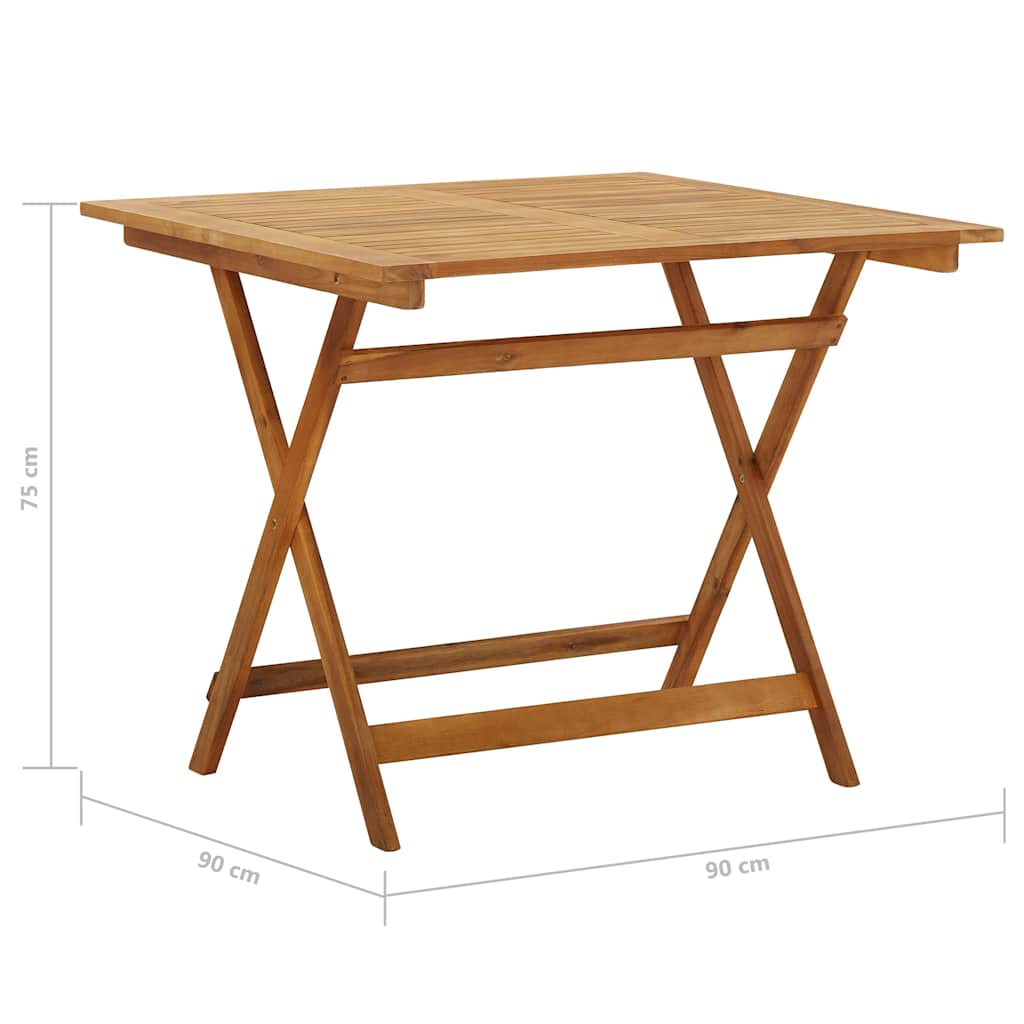 vidaXL 5-piece Garden Dining Set Foldable Solid Acacia Wood