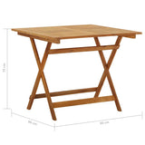 vidaXL 5-piece Garden Dining Set Foldable Solid Acacia Wood