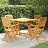 vidaXL 5-piece Garden Dining Set Foldable Solid Acacia Wood