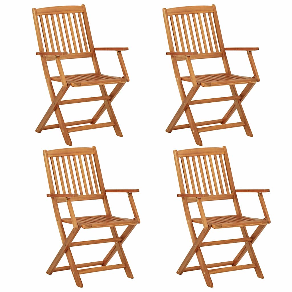 vidaXL 5-piece Garden Dining Set Foldable Solid Acacia Wood