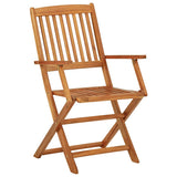 vidaXL 5-piece Garden Dining Set Foldable Solid Acacia Wood
