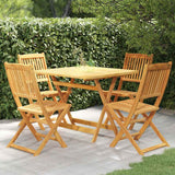 vidaXL 5-piece Garden Dining Set Foldable Solid Acacia Wood